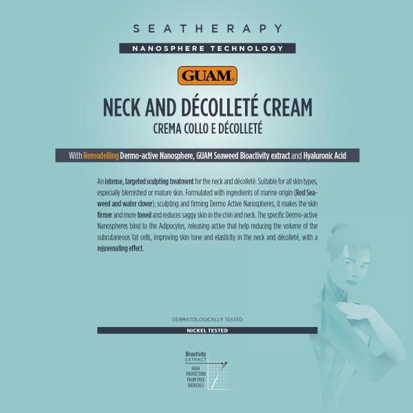 GUAM Seatherapy straffende Hals- und Dekolletécreme | Remodeling-Effekt & Anti-Aging | 75 ml (1160)